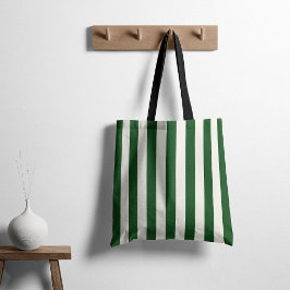 Bolsa Tote Listras Atemporais Verde