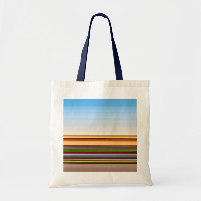 Bolsa Tote Listras bonitas e coloridas (Frente)