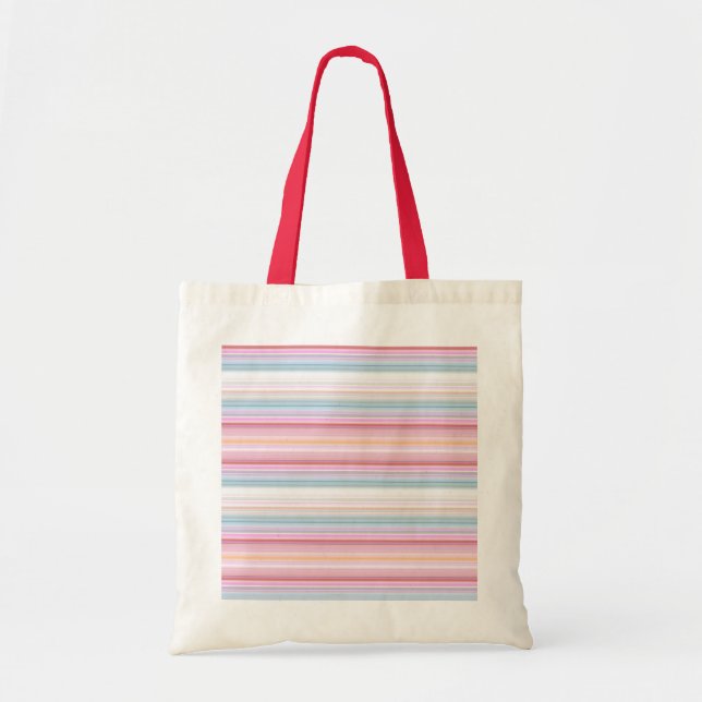 Bolsa Tote Listras brancas e brancas (Frente)
