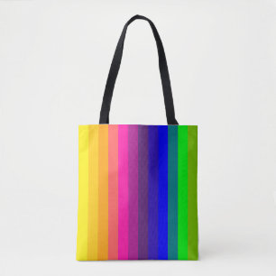 Bolsa Tote Listras Coloridas