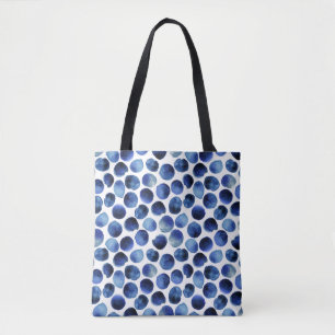 Bolsa Tote Listras de aquarela desenhadas à mão: padrão sem c