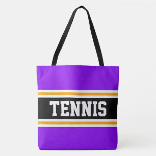 Bolsa Tote Listras de corrida TENIS laranja preto roxo brilha