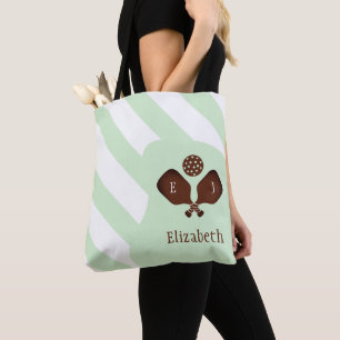 Bolsa Tote Listras de Pickleball Elegante