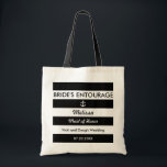 Bolsa Tote Listras e saco do séquito da noiva náutica da<br><div class="desc">Este saco moderno é ideal para um casamento do destino, ou um casamento com um tema da praia ou do verão. Caracteriza listras horizontais em duas cores com uma âncora em uma das listras. Este saco faz um presente perfeito para uma madrinha de casamento, damas de honra, mãe da noiva...</div>