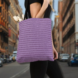 Bolsa Tote Listras Horizontais no Estilo Brilho de Amora Sile
