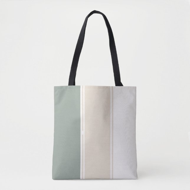 Bolsa Tote Listras Pastéis Variação 2 – Simples e Elegante (Frente)