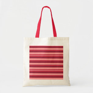 Bolsa Tote Listras rosa quente fofas