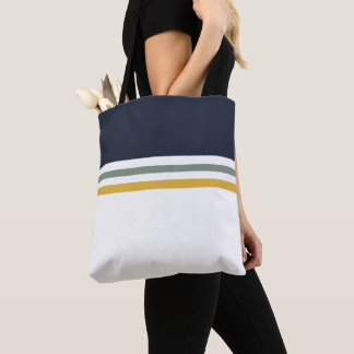 Bolsa Tote Listras simples modernas e na moda listrado