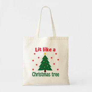 Bolsa Tote Lit Como Um Natal De Árvore De Natal