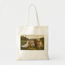 Bolsa Tote Little Chat: Whimsical Christmas Farm Animal