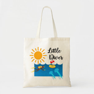 Bolsa Tote Little Diver with Jelly Fish - Budget Tote