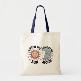 Bolsa Tote Live by the Sun Love by the Moon Retro Tote Bag