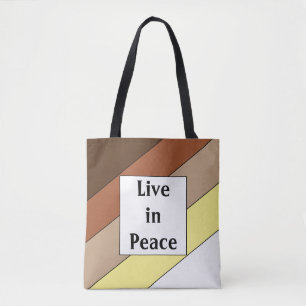 Bolsa Tote Live in Peace - Racial Harmony