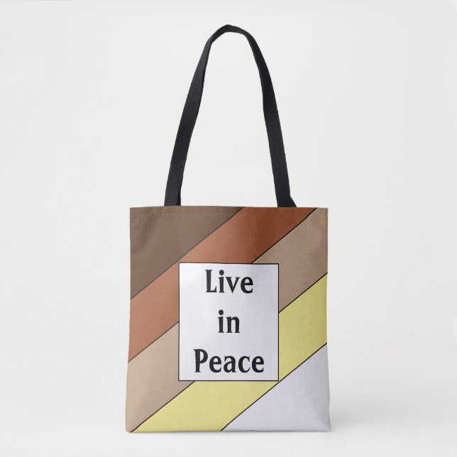 Bolsa Tote Live in Peace - Racial Harmony (Frente)