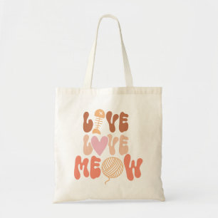 Bolsa Tote Live Love Meow