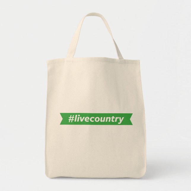 Bolsa Tote #LiveCountry (Frente)