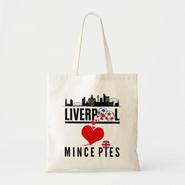 Bolsa Tote Liverpool ama Mince Pies Cityscape (Frente)