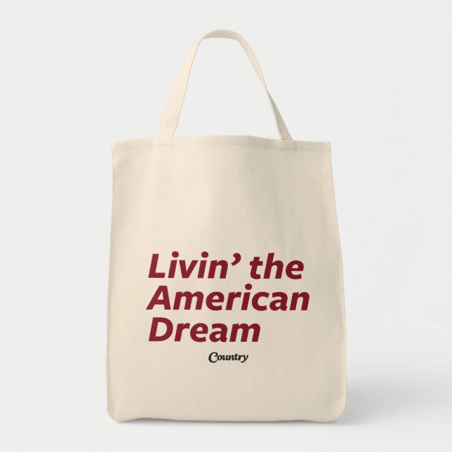 Bolsa Tote Livin o sonho americano (Frente)