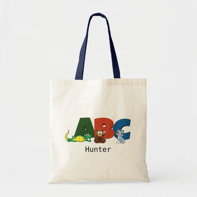 Bolsa Tote Livro ABC e Homework (Frente)
