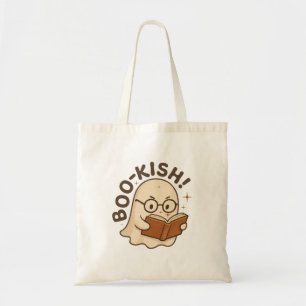 Bolsa Tote Livro Bonito Lendo Biscoito Engraçado Fantasma, Di