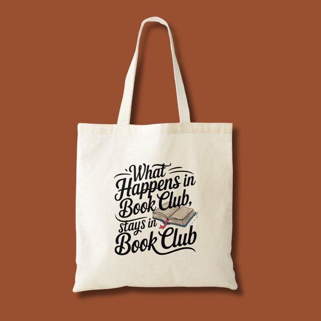 Bolsa Tote Livro clube lendo livros de livraria (Criador carregado)