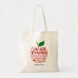 Bolsa Tote Livro de Arte com Palavras da Incrível Professora