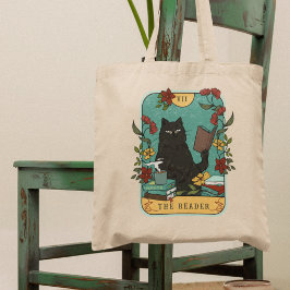 Bolsa Tote Livro de Gatos do Cartão Tarot do Leitor Engraçado