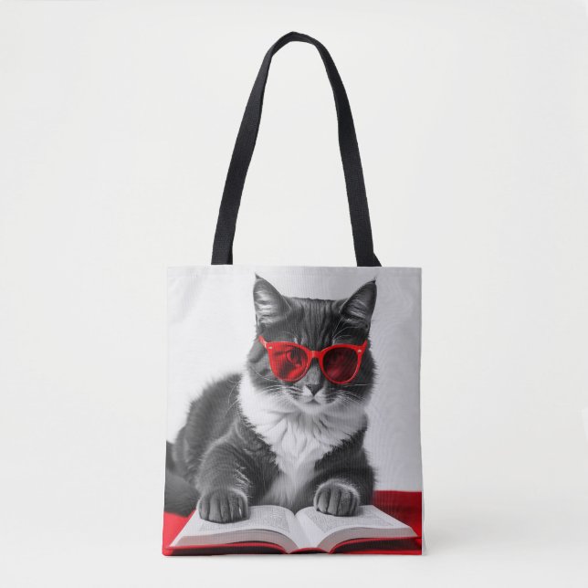 Bolsa Tote Livro de Leitura de Cat (Frente)