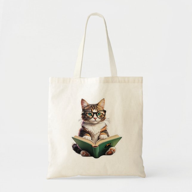 Bolsa Tote Livro de Leitura de Cat (Frente)