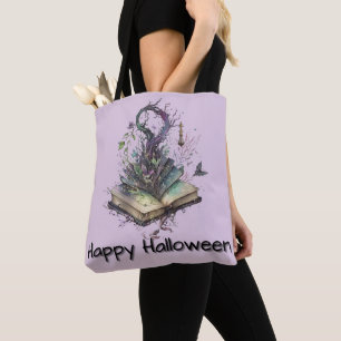 Bolsa Tote Livro de Sombras Bruxaria Pagã Wicca Halloween
