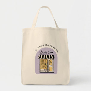 Bolsa Tote Livro I Ir Onde Os Livros São Saco
