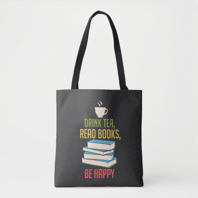 Bolsa Tote Livro - Livros de Tea Felizes (Frente)