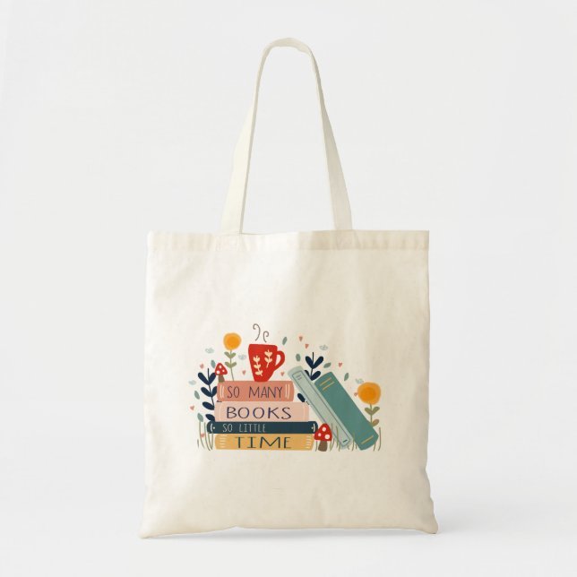 Bolsa Tote Livro Lover Biblioteca Lendo Crianças Ensino (Frente)
