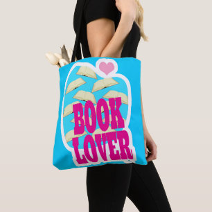 Bolsa Tote Livro Lover Lading Bold Art Logo Sdizendo