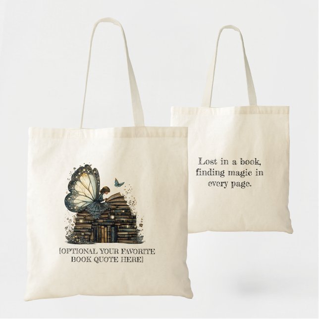Bolsa Tote Livro Mágico Fada Tote Bag (Criador carregado)