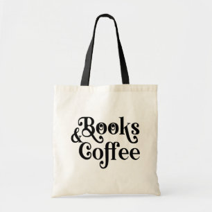 Bolsa Tote Livros & Café Citação Literária
