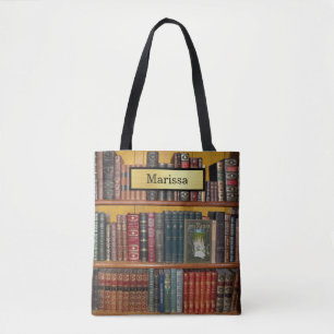 Bolsa Tote Livros da Biblioteca de Amantes da Biblioteca Hard