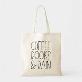 Bolsa Tote Livros de Café e Chuva