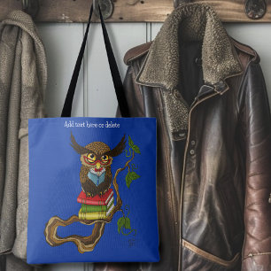 Bolsa Tote Livros de Coruja