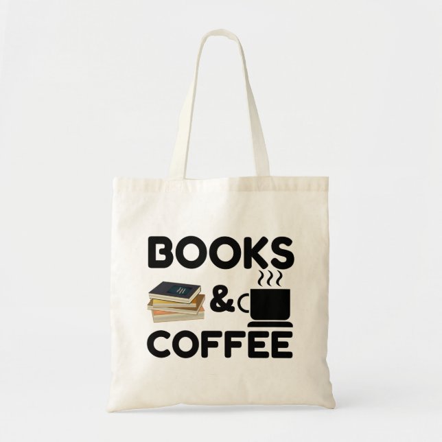 Bolsa Tote Livros E Café (Frente)