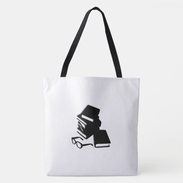 Bolsa Tote Livros e Óculos (Frente)