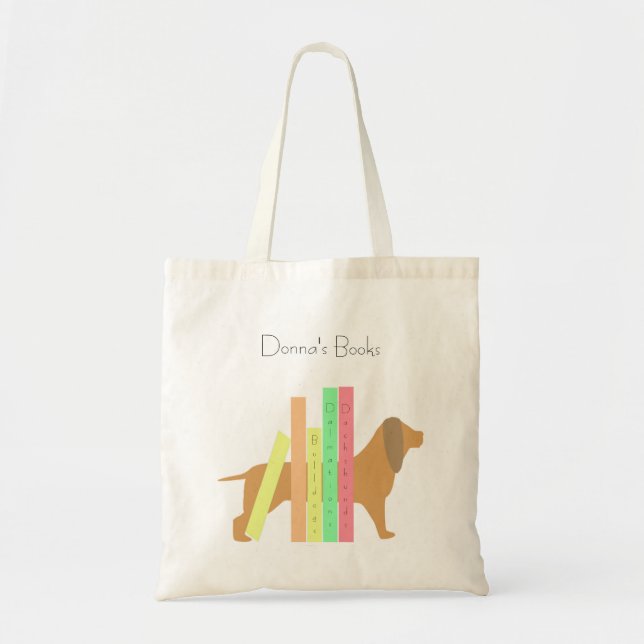 Bolsa Tote Livros infantis e cães (Frente)