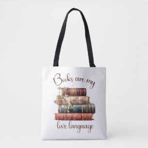 Bolsa Tote Livros São Minha Linguagem do Amor