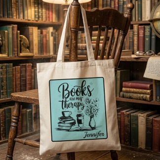 Bolsa Tote Livros São Minha Terapia | Amante de Livros Person