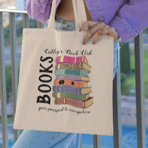 Bolsa Tote Livros Seu Passaporte Para O Clube Do Livro Em Tod