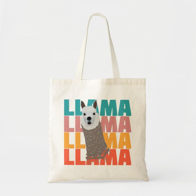 BOLSA TOTE LLAMA. (Frente)