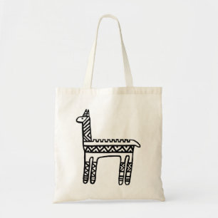 Bolsa Tote Llama-BW