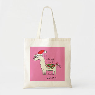 Bolsa Tote Llama Christmas Kids é engraçado