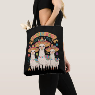 Bolsa Tote Llama Divertido Festa Cinco De Mayo