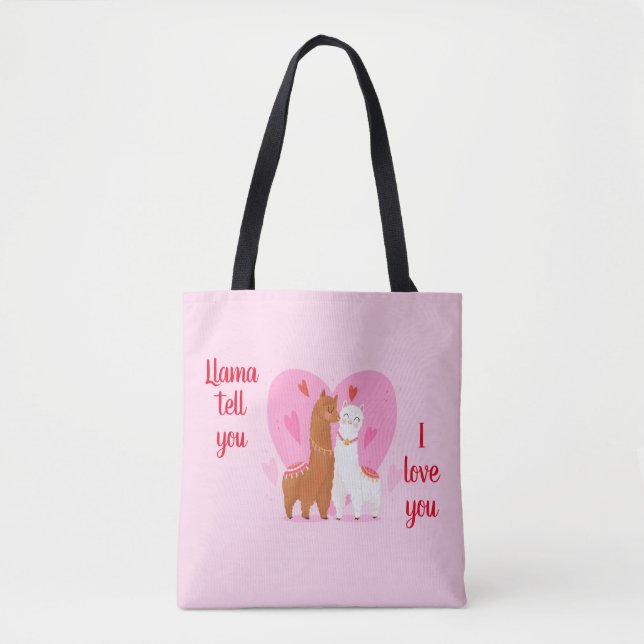Bolsa Tote Llama te diga (Frente)